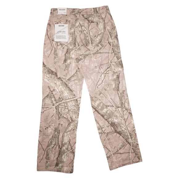 Disclosure x Refrain Camo Wide Leg Pants Women’s 13/31 Y2K Tree Print Cargo - Picture 2 of 6